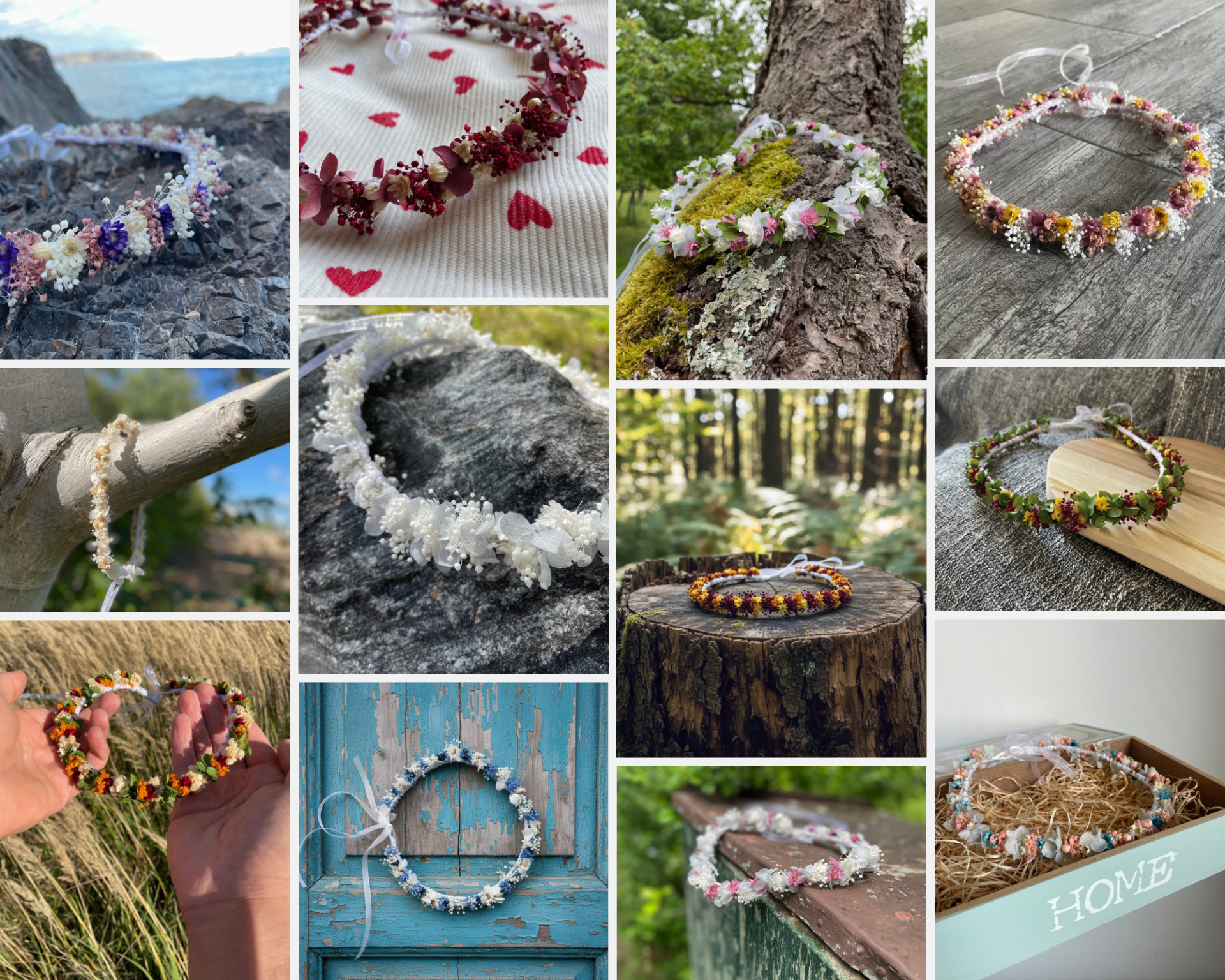 Květinové věnečky do vlasů